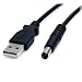 Produktbild conecto CC20036 Niedervolt Ladekabel (USB-A Stecker auf DC-Hohlstecker 5,5x2,5mm), 0,60m, schwarz