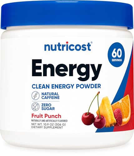 Nutricost Energy Complex (Fruit Punch) (60 Servings) - Clean Energy