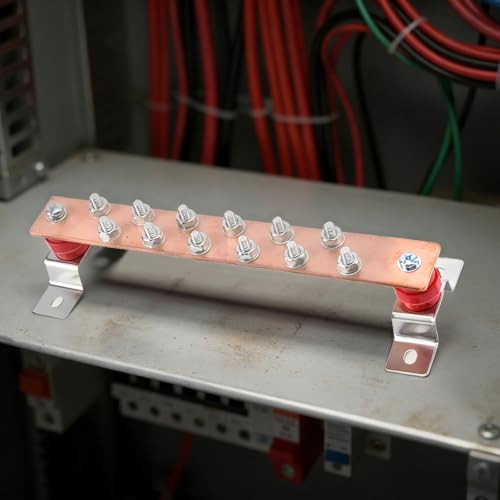Barre de mise à la terre en cuivre double rangée contre la corrosion - 3