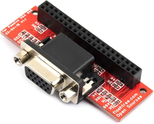 risingsaplings 2 szt. do pasywnej płyty rozdzielczej VGA666 VGA 666, 40 pinów, GPIO do VGA, kompatybilna z Raspberry Pi 3B / 2B / B+/A+