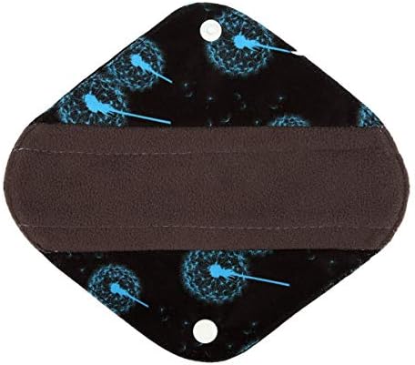 5 Small Panty Liners 1 Wet Bag Cloth Menstrual Pads Reusable Washable (Floral, S Panty Liners) - 2
