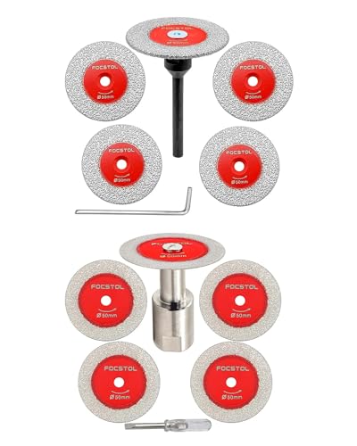 Disque diamant pour verre et carrelage FOCSTOL 50mm avec tige de 6mm pour mini meuleuse
