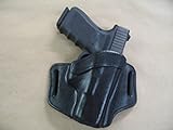 Azula OWB Leather 2 Slot Molded Pancake Belt Holster for Glock 19, 19X, 45, 23, 32 Black RH