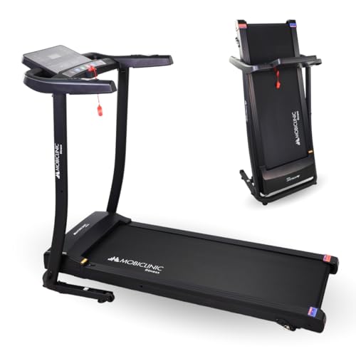 Mobiclinic® Fitness, Cinta de Correr Plegable, Bluetooth Altavoz, 12km/h, Sistema elevación, App Pantalla LCD, 139x62x114cm, Silenciosa, Versátil y compacta, Seguridad Soporte, ETNA
