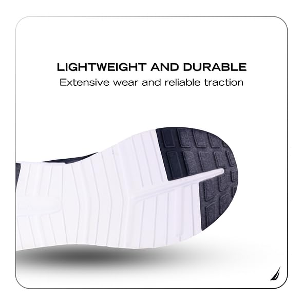 Nautica Mens Running Sneakers Sport Fashion Lace-Up Athletic Soft Shoes for Gym Tennis Men – Cushioned, Breathable, Lightweight & Comfortable