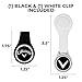 Callaway Magnetic Golf Ball Marker Hat Clips 2-Pack - Black/White