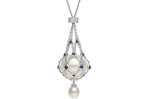Handmade Pearl Cage Necklace: Interchangeable Crystal Holder Pendant for DIY Jewelry