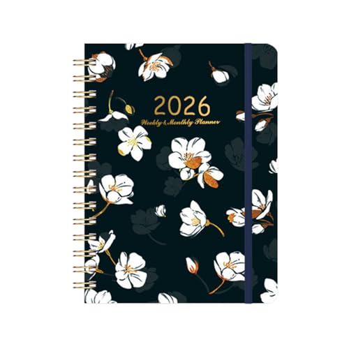 Agenda académique 2026 A5 anti-oubli avec pochette de rangement pour ne plus rien perdre