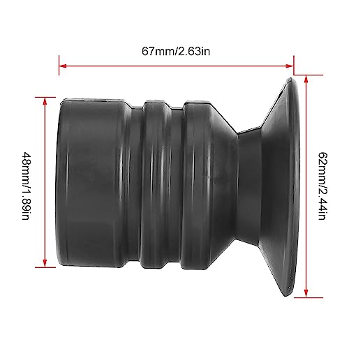 MiOYOOW Optics Eyepiece Protector, Rubber Eye Recoil Cover Protector Flexible Scope Lens Extender Cover for Airsoft Rifle Scope Telescope - Image 3
