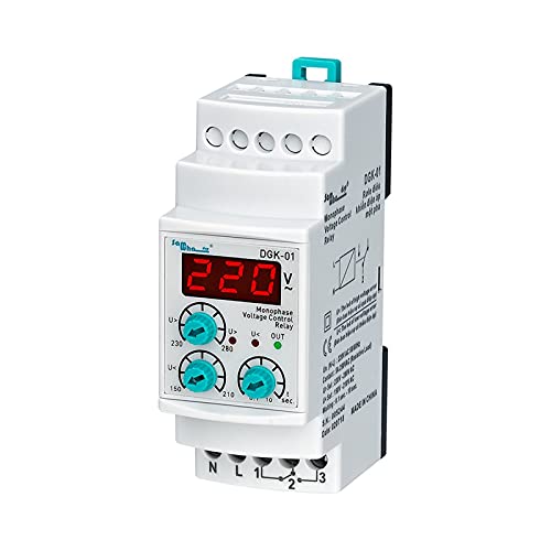 Relais de protection numérique ultra-petit DGK-01 surtension monophasé 220VAC