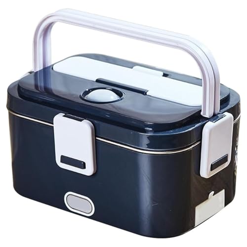 Boîte à déjeuner chauffante électrique grand format inox double usage