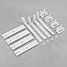 Reliapart Integrated Fridge Freezer Door Sliding Bracket Fixing Kit (4 Pack) Compatible for Whirlpool Bauknecht Ikea KitchenAid Amana Built In Appliances 331019131 Universal Mounting Rails