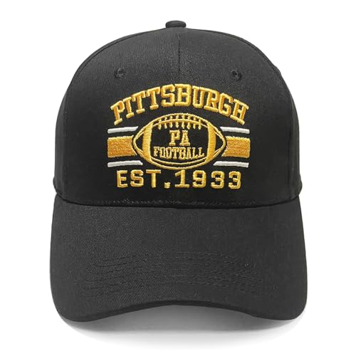 Classic Embroidered Hat for Men Women Unisex Baseball Cap Fans Apparel Gifts Adjustable Snap Back Breathable,Black