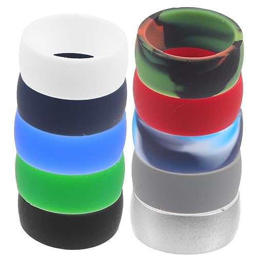 Anillo de silicona para hombre en bodas y entrenamientos duros