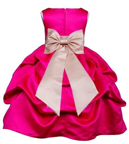 Pink-Promise-Fuchsia-Hot-Pink-Wedding-Pageant-Flower-Girl-Pick-Up-Dress-with-Bow-FuchsiaChampagne-2