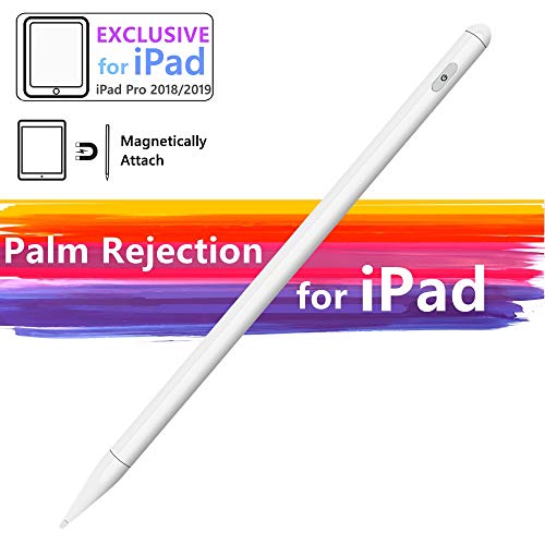 Stylus Pen Compatible with iPad Palm Rejection Active Rechargeable Digital Pencil with Fine