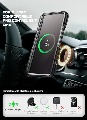 SUPCASE for Samsung Galaxy Z Fold 7 Case with Kickstand, Black - image 8