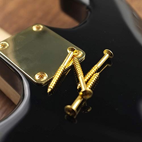 MAKA Guitar Screw Kit Assortment Box Kit for Electric Guitar Bridge, Pickup, Pickguard, Tuner, Switch, Neck Plate, with Springs, 9 Types, Total 149 Screws, Gold