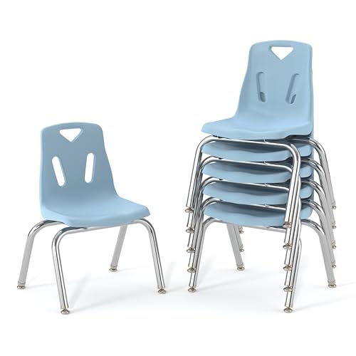 Berries Jonti-Craft 8142JC6131 Stacking Chairs with Chrome-Plated Legs, 12