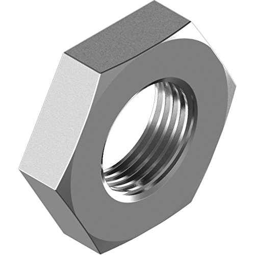Lot de 100 écrous DIN 431 G 1/8 inox A2 SW18 pour raccord de tube fileté