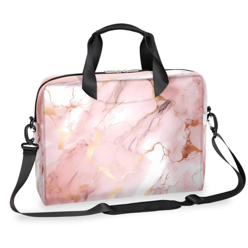 Bolso para laptop rosa dorado de 16 pulgadas, diseño delgado para negocios miniatura 1