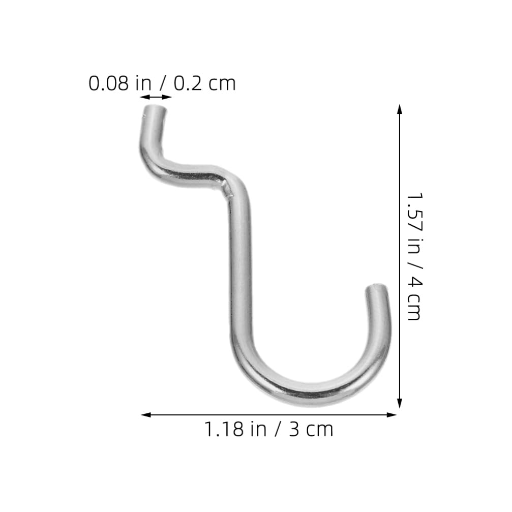 PRETYZOOM Pegboard Accessories for Craft Room 12pcs Double Wire Hooks Tool Holder Garage Pegboard Hooks