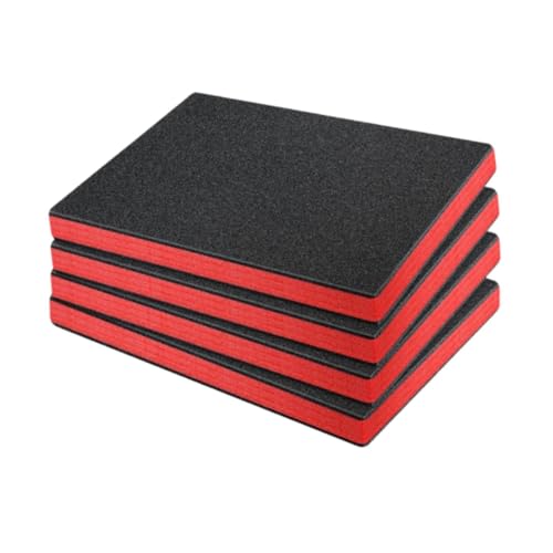 Listado de Espuma . 44 Generic 4x Box de herramienta Insertos de espuma de polietileno Hojas de espuma de herramientas de alta densidad para manualidades de bricolaje, 40cmx33cmx2.5cm