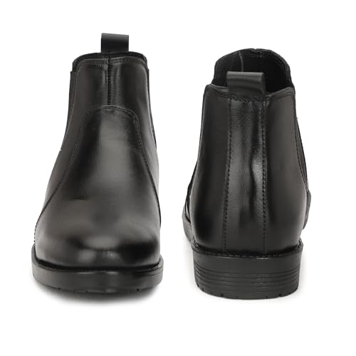 Image of Leatherful Chelsea boots for Men | Full Grain Leather | Genuine Leather | Smart Casual | Office, Party