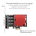 Beuiouer PCIE to 8-Port RS232 Expansion Card PCI-E 8-Port DB9 Serial Card 8-Chipset PCI-Express Control Card, black red, 500207198