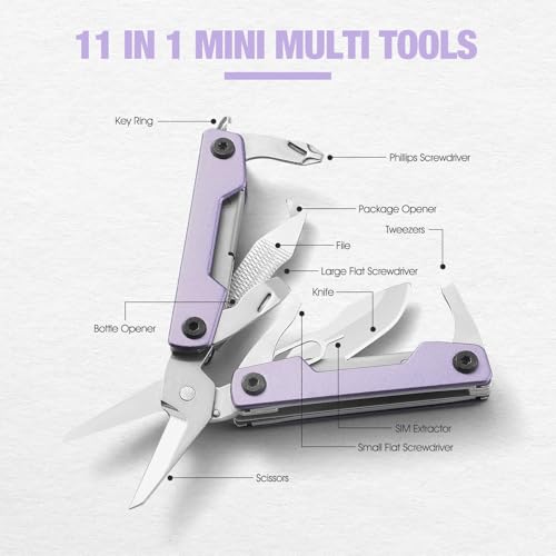 11-in-1 Mini EDC Multitool with Scissors