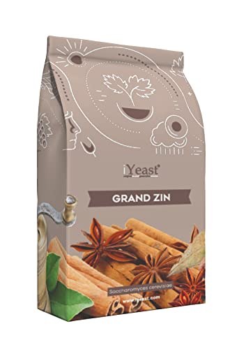 iYeast Lievito Enológico Seleccionado - Grand Zin 0,250 kg - Lievito para Vinificación/Fermentación/Vino Cover