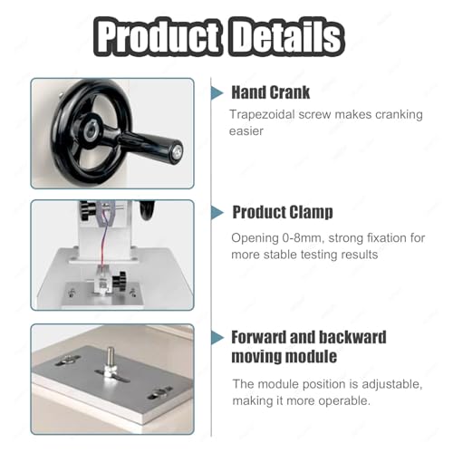 Máquina digital de prueba de medidor de fuerza, equipo de laboratorio de precisión para análisis de resistencia del material, duradero y fácil de usar