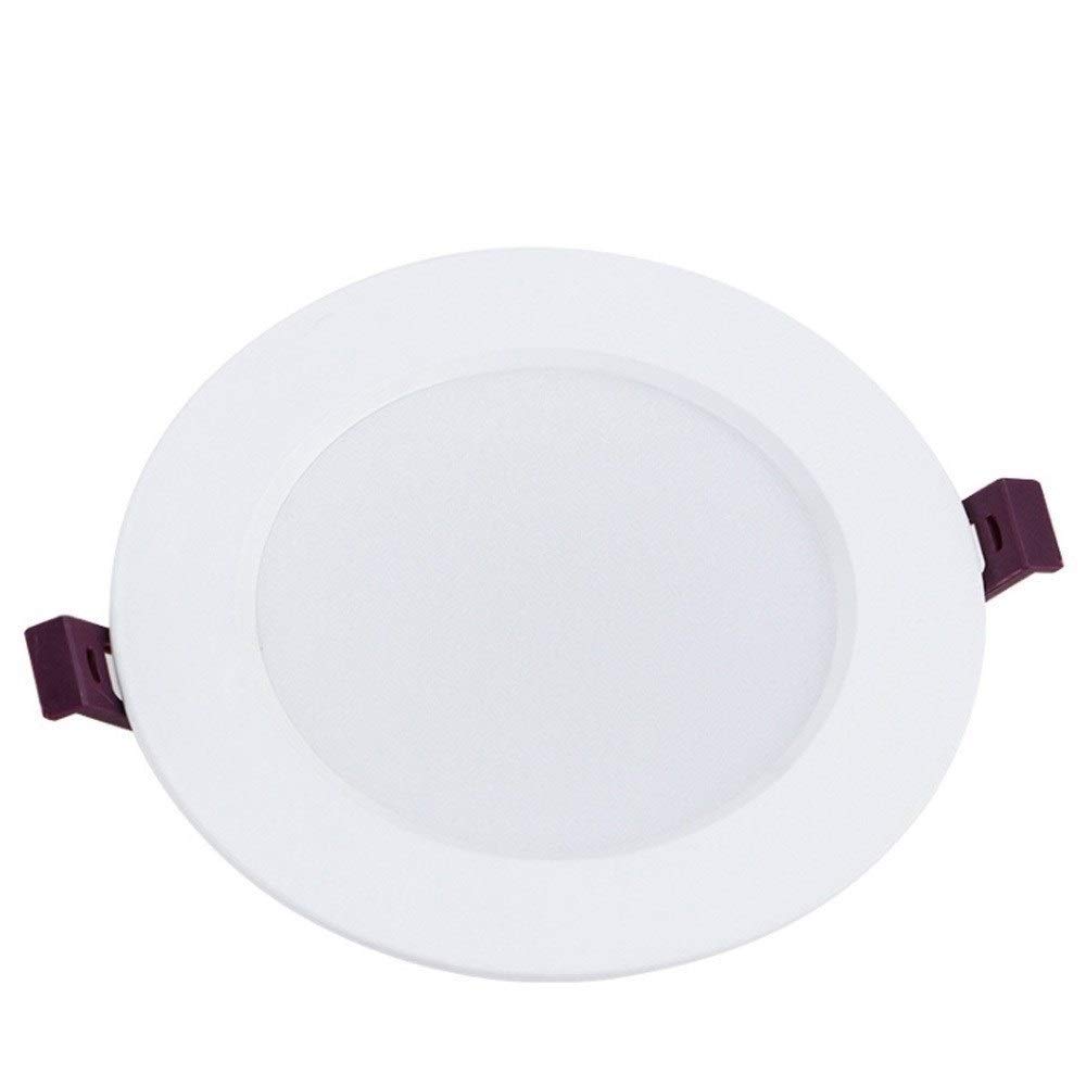 BHGFYXBS Recessed Modern Simple Round Aluminum Led Downlights Fixtures Cob Spotlights Recessed Downlight 5W, 9W, 12W, 18W, 24W Led Chip Flush Mount Spotlight Ceiling Light For Liv,Warmlight-24W