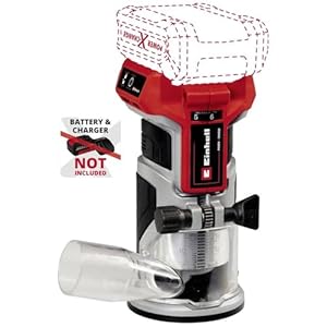 Einhell Professionele accu kantenfrees TP-ET 18 Li BL Solo Power X-Change (18 V, li-ion, slaghoogte 40 mm, koolborstelloze motor, levering zonder accu en zonder oplader)