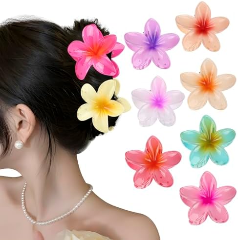 Cobee Petites Pinces à Cheveux Fleur, Mini Diamant Perle Fleur Petite Accessoires De Cheveux Pour Femmes Filles Fête D'anniversaire Mariage Célébration Photo Mignon Barrettes Plage Fleurs