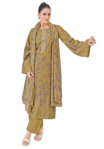 Image of Amazon Brand - Myx Women's Unstitched Salwar Suit Dress Material With Dupatta
