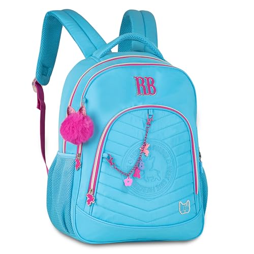 Mochila de Costas '17,5' Rebecca Bonbon Matelassê Azul - Clio Style