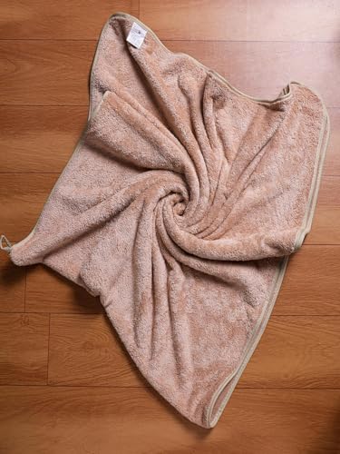 Image of Fezora Microfiber Bath Towel for Men & Women - Large Size 70x140 cm, 400 GSM, Ultra Soft, Quick Dry, Lightweight & Super Absorbent Towel for Bathroom, Gym, Spa, Travel & Swimming (Beige)