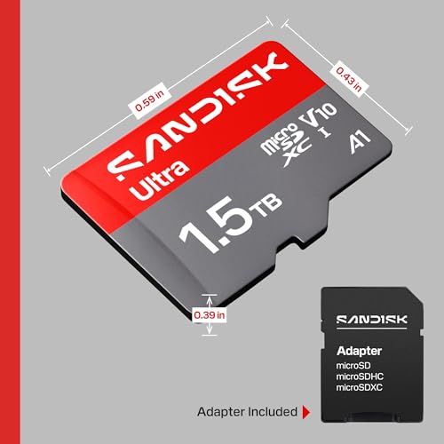 SANDISK 1.5TB Ultra microSD Card + Adapter, Up to 195MB/s Read Speeds by SanDisk - Used condition - Image 8