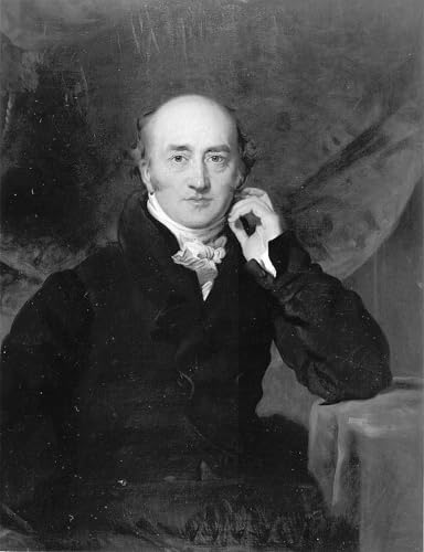Toile peinture murale du portrait de George Canning pour la décoration du salon en 60x90cm
