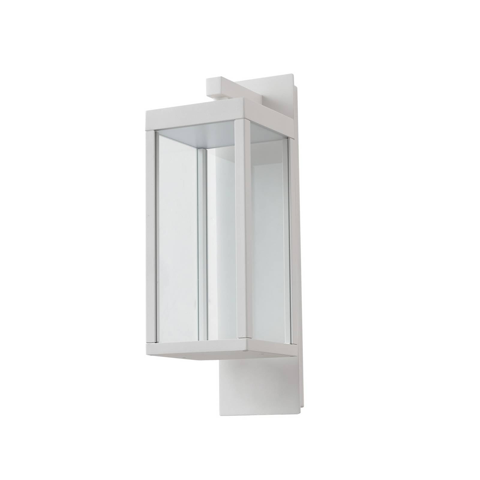 Lucande White, Transparent Led Outdoor Wall Light Ferdinand (Modern) In White Made Of Aluminium (1 Light Source,) From Wall Lamp For Exterior/Interior Walls, House Terrace Und Balcony