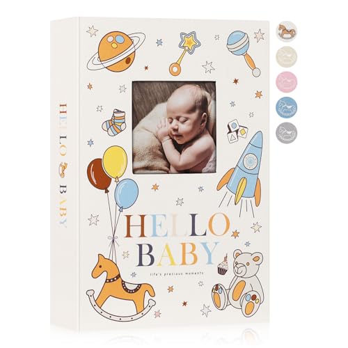 Lanpn Album Photo Bébé 10x15 300 Pochette, Insérer un Album de Bebe, Album Photo Enfant, Livre Photo Bebe, Nouveau Cadeau Naissance Fille Garcon, Baby photo album...