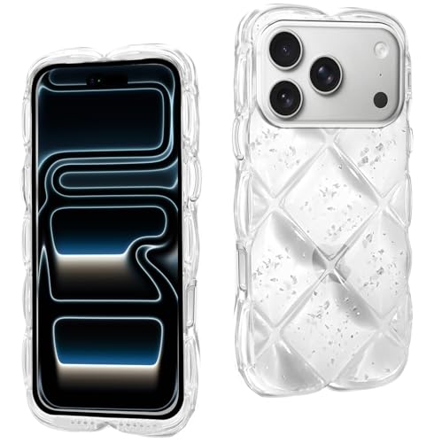 tuulaasii For iPhone 17 ProMax �p �P�[�X �N���A ���� �L���L�� �ʉ� ��l ������� �L�����N�^�[ �\�t�g �X�g���b�v������ �����l�C ���� �X�}�z�P�[�X �g�ѓd�b�J�o�[ �A�C�t�H�� 17 �v�� �}�b�N�X �P�[�X �Ή� 