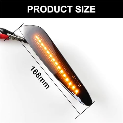 Intermitentes laterales LED ámbar para solucionar fallos en espejo Mercedes W211 6