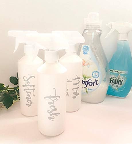 Softener Spray Bottle, Bleach Spray Bottle, Mrs Hinch Inspired Spritz Bottle, Reusable Spray Bottle, Custom Cleaning Accesories