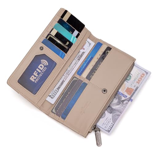 Image of Montana West Wrangler Woman Wallet Slim Thin Quilted Bifold with Coin Purse | Minimalist, Card Cases & Money Organizers, Smooth Zipper