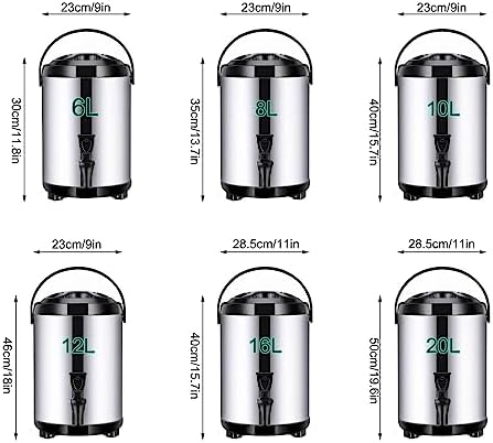 Insulated Hot Water Dispenser with Faucet - Ideal for Beverage Serving, Milk Tea Preparation, and Coffee Brewing - Keep Drinks Hot for Hours!