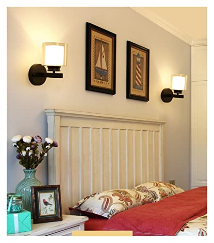 Éclairage d'escalier d'intérieur avec applique murale postmoderne LED en cristal