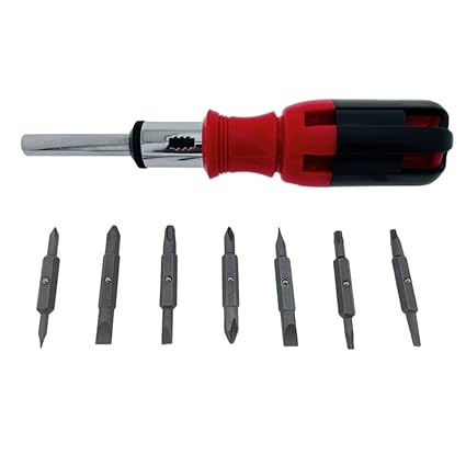 TruePower 15 in 1 Ratcheting Screwdriver Bit Set Phillips Flat Head Torx Square