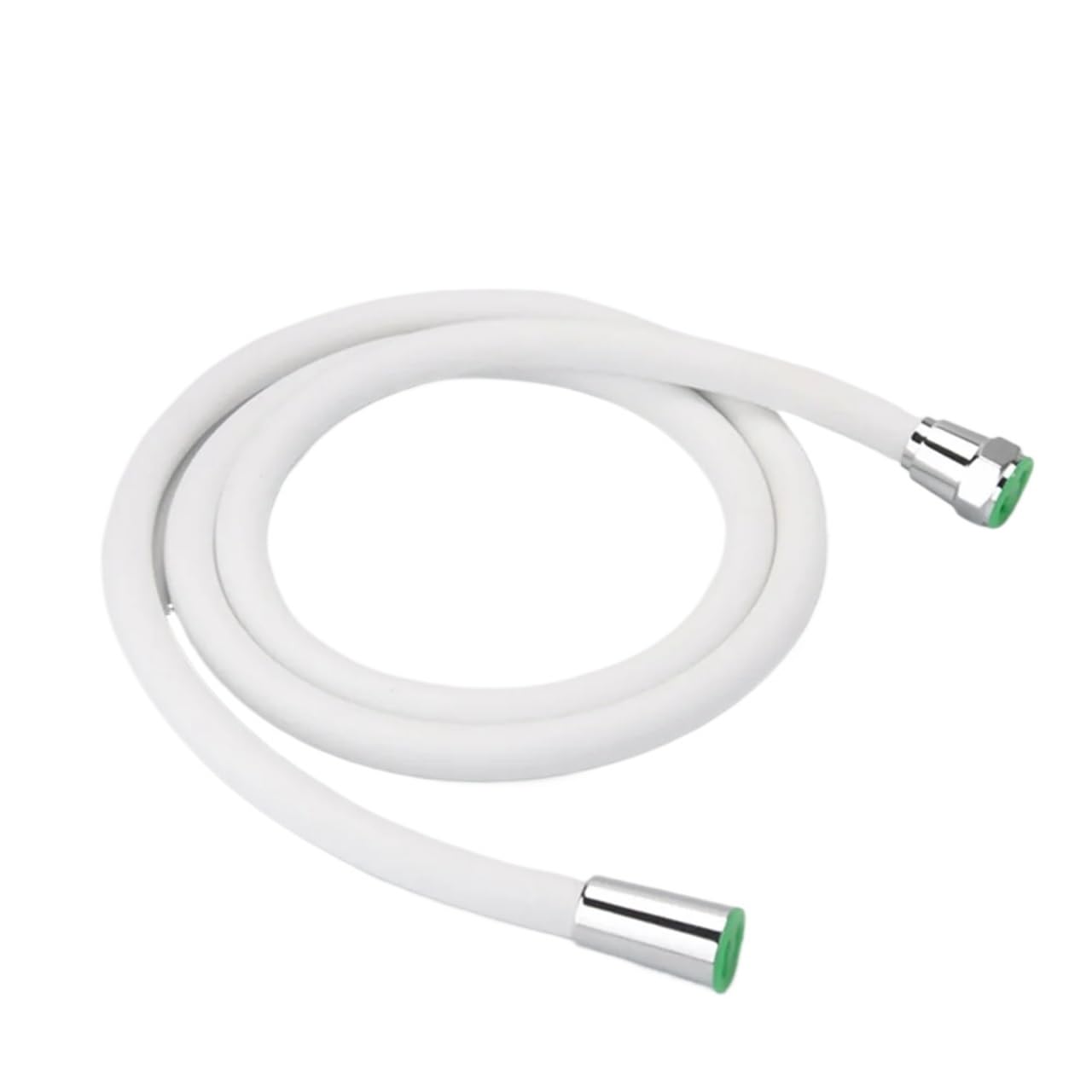 1.5/2M Silicone Flexible Shower Hose Anti-Winding Extension High Pressure Pipe Showerhead Tube Bathroom Faucte Accessorie for Bathroom Fittings(White,1.5M)